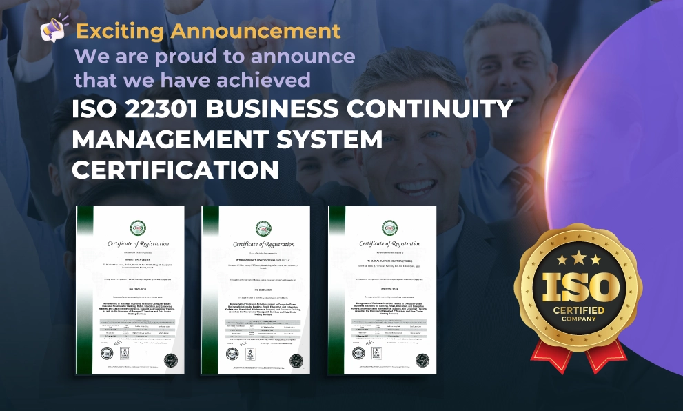 Certification ISO 22301 obtenue